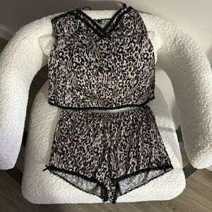 Leopard Pajama set, size small